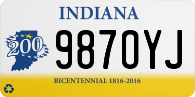 IN license plate 987OYJ