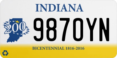 IN license plate 987OYN