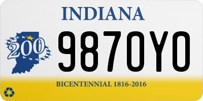 IN license plate 987OYO