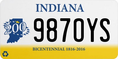 IN license plate 987OYS