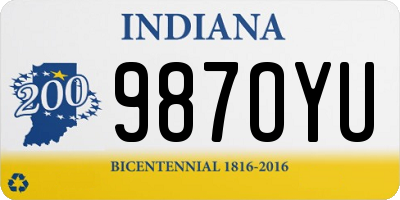 IN license plate 987OYU