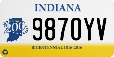 IN license plate 987OYV