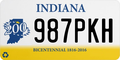 IN license plate 987PKH