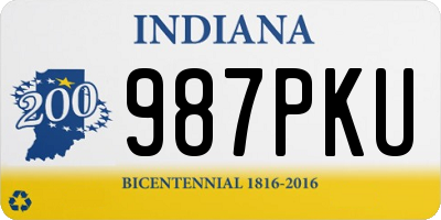 IN license plate 987PKU