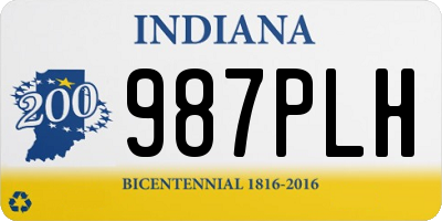 IN license plate 987PLH