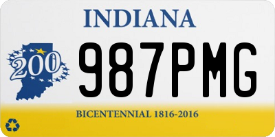 IN license plate 987PMG