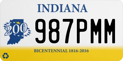 IN license plate 987PMM