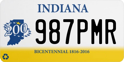 IN license plate 987PMR