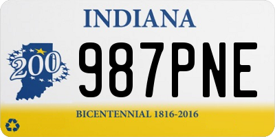 IN license plate 987PNE