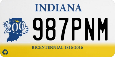 IN license plate 987PNM