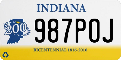 IN license plate 987POJ