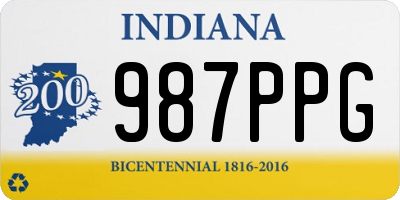 IN license plate 987PPG