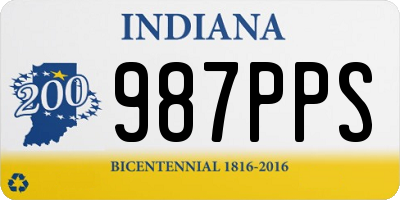 IN license plate 987PPS