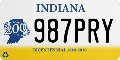 IN license plate 987PRY