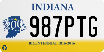 IN license plate 987PTG