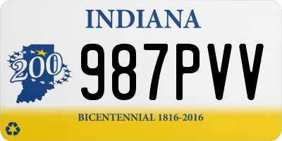 IN license plate 987PVV