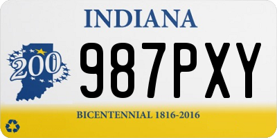 IN license plate 987PXY