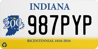 IN license plate 987PYP