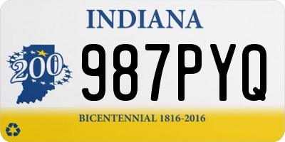IN license plate 987PYQ