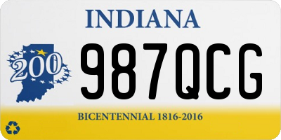 IN license plate 987QCG