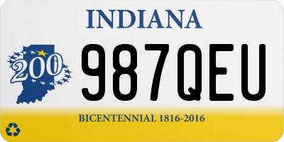 IN license plate 987QEU