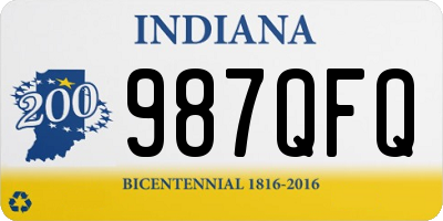 IN license plate 987QFQ