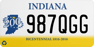 IN license plate 987QGG