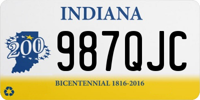 IN license plate 987QJC