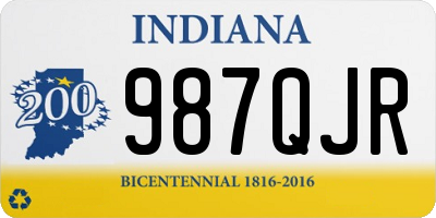 IN license plate 987QJR