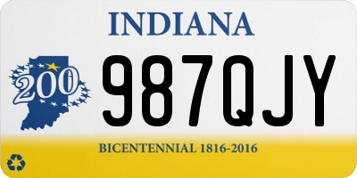 IN license plate 987QJY