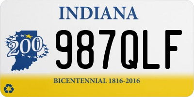 IN license plate 987QLF