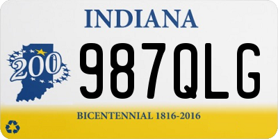 IN license plate 987QLG