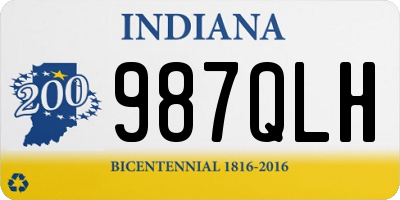 IN license plate 987QLH