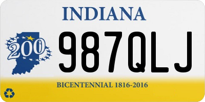 IN license plate 987QLJ