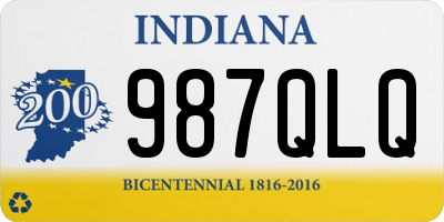 IN license plate 987QLQ