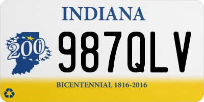 IN license plate 987QLV