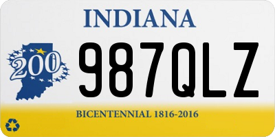 IN license plate 987QLZ