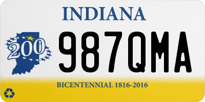 IN license plate 987QMA