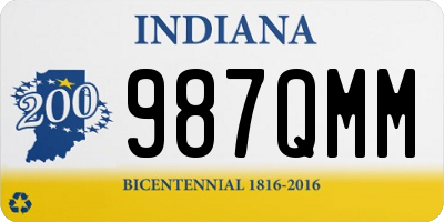 IN license plate 987QMM