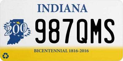 IN license plate 987QMS