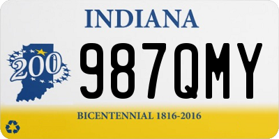 IN license plate 987QMY