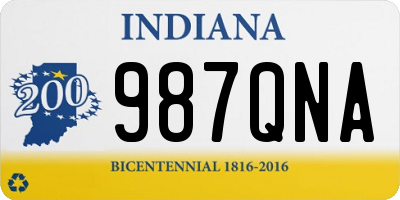 IN license plate 987QNA