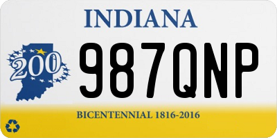 IN license plate 987QNP