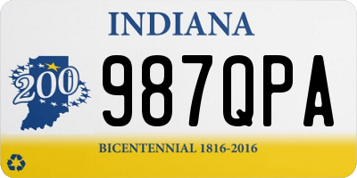 IN license plate 987QPA