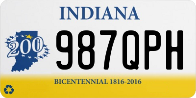 IN license plate 987QPH