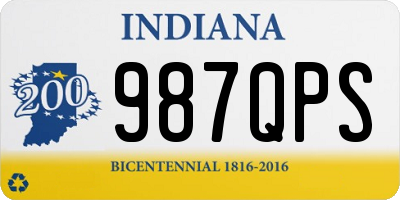 IN license plate 987QPS