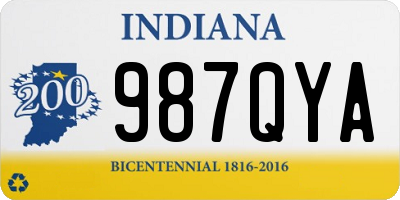 IN license plate 987QYA