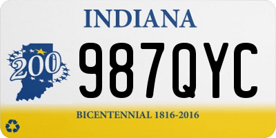 IN license plate 987QYC