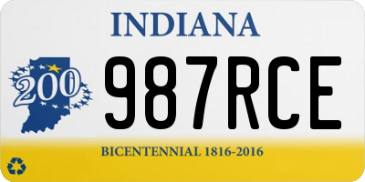 IN license plate 987RCE