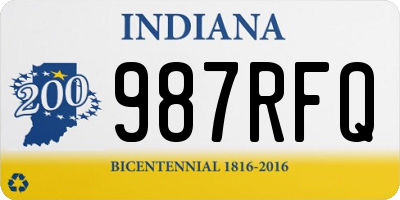 IN license plate 987RFQ